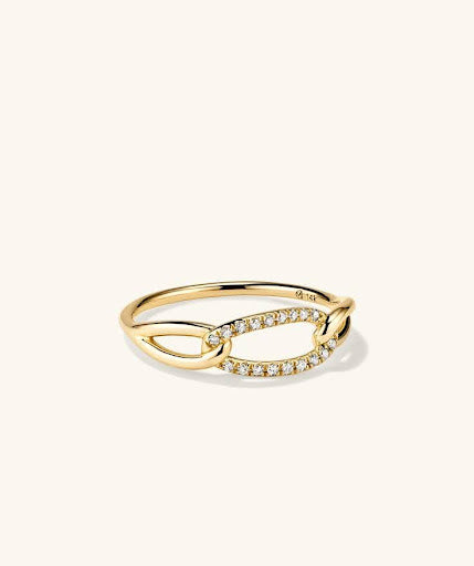 Infinity CZ Gold Ring