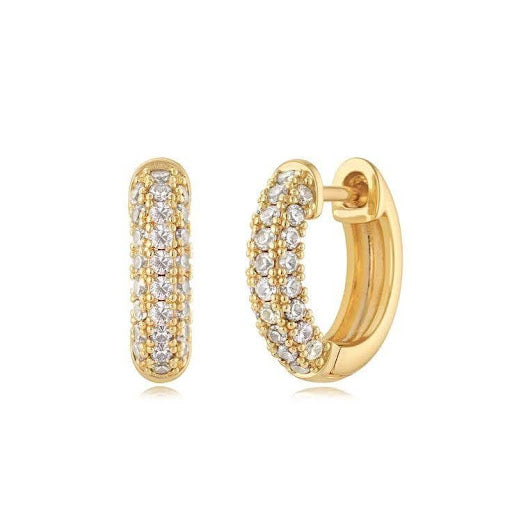 Radiance Pavé Huggie Earrings